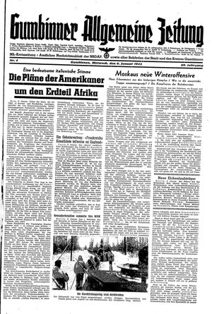 Gumbinner allgemeine Zeitung vom 06.01.1943