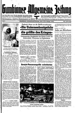 Gumbinner allgemeine Zeitung on Jan 9, 1943