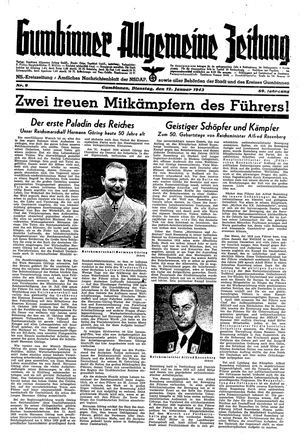 Gumbinner allgemeine Zeitung on Jan 12, 1943
