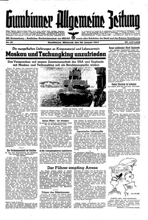 Gumbinner allgemeine Zeitung vom 20.01.1943