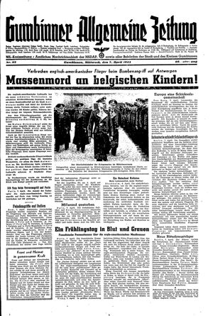 Gumbinner allgemeine Zeitung vom 07.04.1943