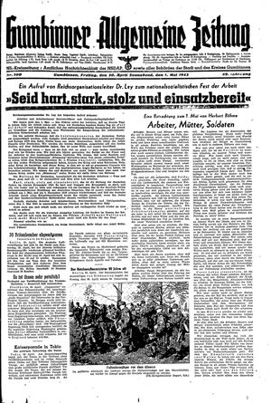 Gumbinner allgemeine Zeitung vom 30.04.1943