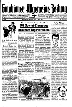 Gumbinner allgemeine Zeitung vom 07.05.1943