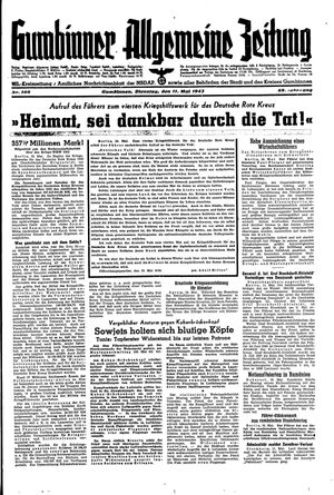 Gumbinner allgemeine Zeitung vom 11.05.1943