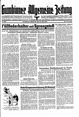 Gumbinner allgemeine Zeitung on May 12, 1943