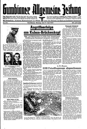 Gumbinner allgemeine Zeitung vom 17.05.1943