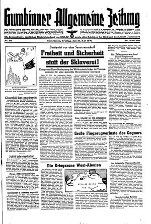 Gumbinner allgemeine Zeitung vom 21.05.1943