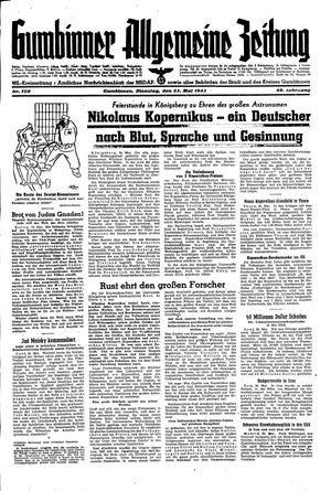 Gumbinner allgemeine Zeitung vom 25.05.1943