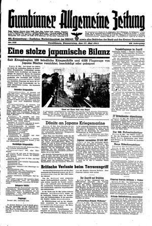Gumbinner allgemeine Zeitung on May 27, 1943