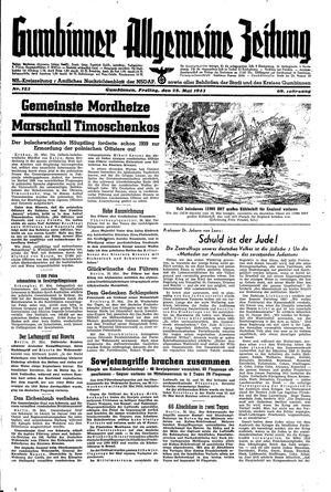 Gumbinner allgemeine Zeitung vom 28.05.1943