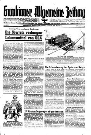Gumbinner allgemeine Zeitung on May 29, 1943