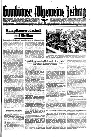 Gumbinner allgemeine Zeitung vom 19.07.1943