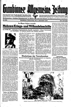 Gumbinner allgemeine Zeitung vom 02.09.1943
