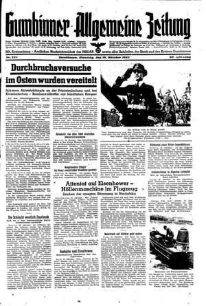 Gumbinner allgemeine Zeitung vom 19.10.1943
