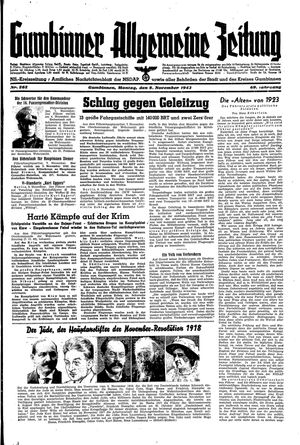 Gumbinner allgemeine Zeitung vom 08.11.1943