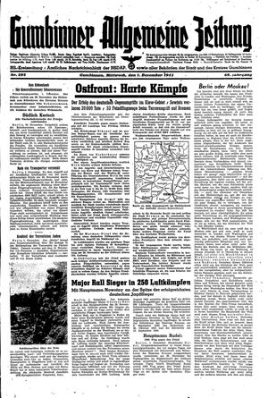 Gumbinner allgemeine Zeitung vom 01.12.1943