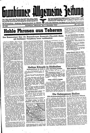 Gumbinner allgemeine Zeitung vom 08.12.1943