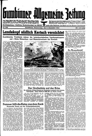 Gumbinner allgemeine Zeitung vom 09.12.1943