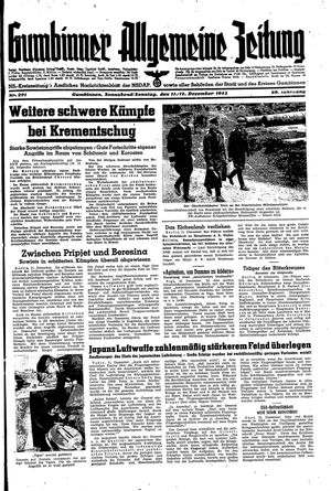 Gumbinner allgemeine Zeitung vom 11.12.1943