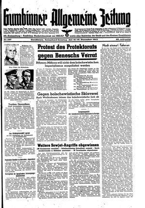 Gumbinner allgemeine Zeitung vom 18.12.1943