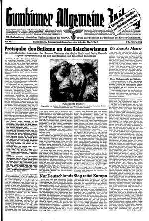 Gumbinner allgemeine Zeitung vom 20.05.1944