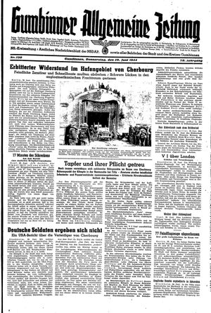 Gumbinner allgemeine Zeitung vom 29.06.1944