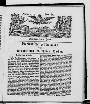 Berlinische Nachrichten von Staats- und gelehrten Sachen vom 05.06.1759