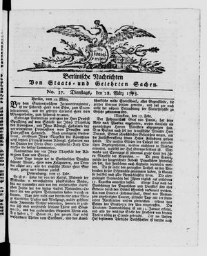 Berlinische Nachrichten von Staats- und gelehrten Sachen vom 28.03.1775
