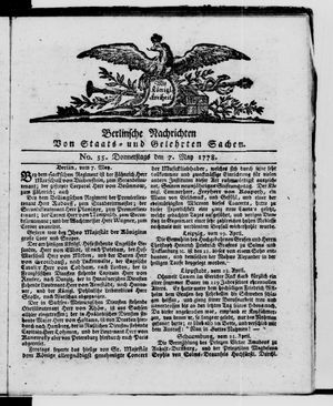 Berlinische Nachrichten von Staats- und gelehrten Sachen vom 07.05.1778