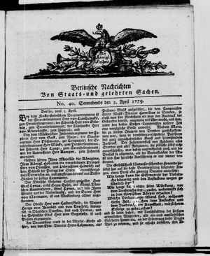 Berlinische Nachrichten von Staats- und gelehrten Sachen vom 03.04.1779