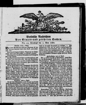 Berlinische Nachrichten von Staats- und gelehrten Sachen vom 02.05.1780