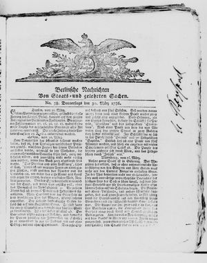 Berlinische Nachrichten von Staats- und gelehrten Sachen vom 30.03.1786