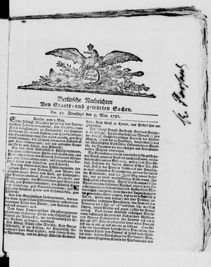 Berlinische Nachrichten von Staats- und gelehrten Sachen vom 09.05.1786