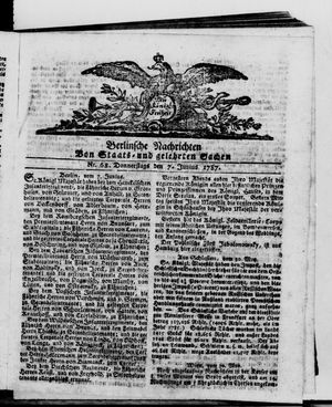 Berlinische Nachrichten von Staats- und gelehrten Sachen vom 07.06.1787