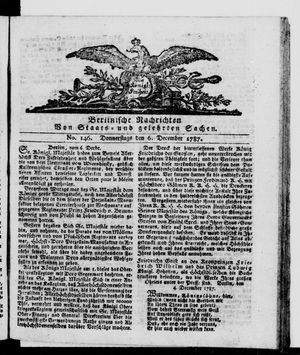 Berlinische Nachrichten von Staats- und gelehrten Sachen vom 06.12.1787