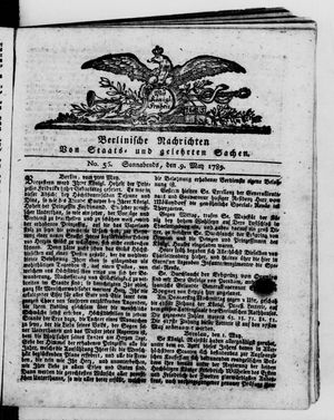 Berlinische Nachrichten von Staats- und gelehrten Sachen vom 09.05.1789