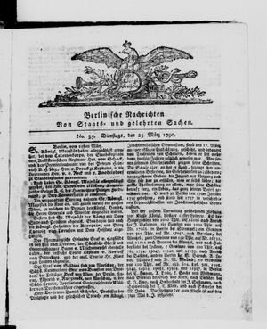 Berlinische Nachrichten von Staats- und gelehrten Sachen vom 23.03.1790