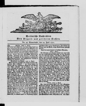 Berlinische Nachrichten von Staats- und gelehrten Sachen vom 24.04.1790