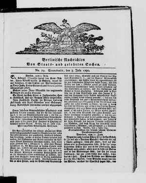 Berlinische Nachrichten von Staats- und gelehrten Sachen vom 03.07.1790
