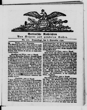 Berlinische Nachrichten von Staats- und gelehrten Sachen vom 06.09.1792