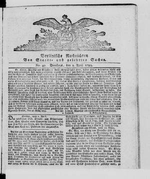 Berlinische Nachrichten von Staats- und gelehrten Sachen vom 02.04.1793