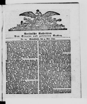 Berlinische Nachrichten von Staats- und gelehrten Sachen vom 04.05.1793