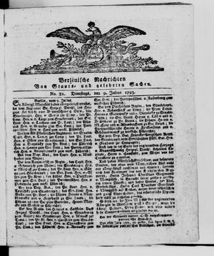 Berlinische Nachrichten von Staats- und gelehrten Sachen vom 09.07.1793