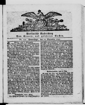 Berlinische Nachrichten von Staats- und gelehrten Sachen vom 12.09.1793