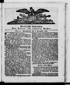 Berlinische Nachrichten von Staats- und gelehrten Sachen vom 02.11.1793