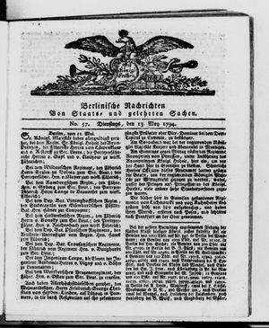 Berlinische Nachrichten von Staats- und gelehrten Sachen vom 13.05.1794