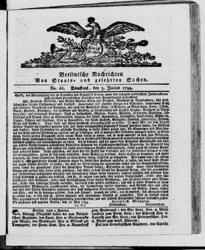 Berlinische Nachrichten von Staats- und gelehrten Sachen vom 03.06.1794