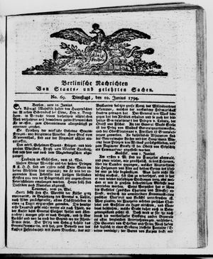 Berlinische Nachrichten von Staats- und gelehrten Sachen vom 10.06.1794