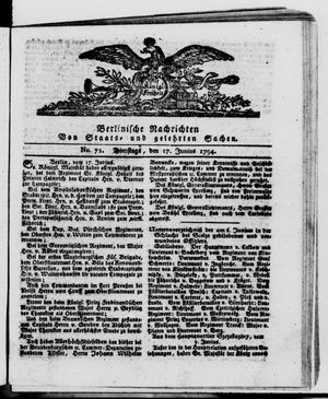 Berlinische Nachrichten von Staats- und gelehrten Sachen vom 17.06.1794