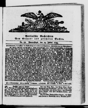 Berlinische Nachrichten von Staats- und gelehrten Sachen vom 24.07.1794